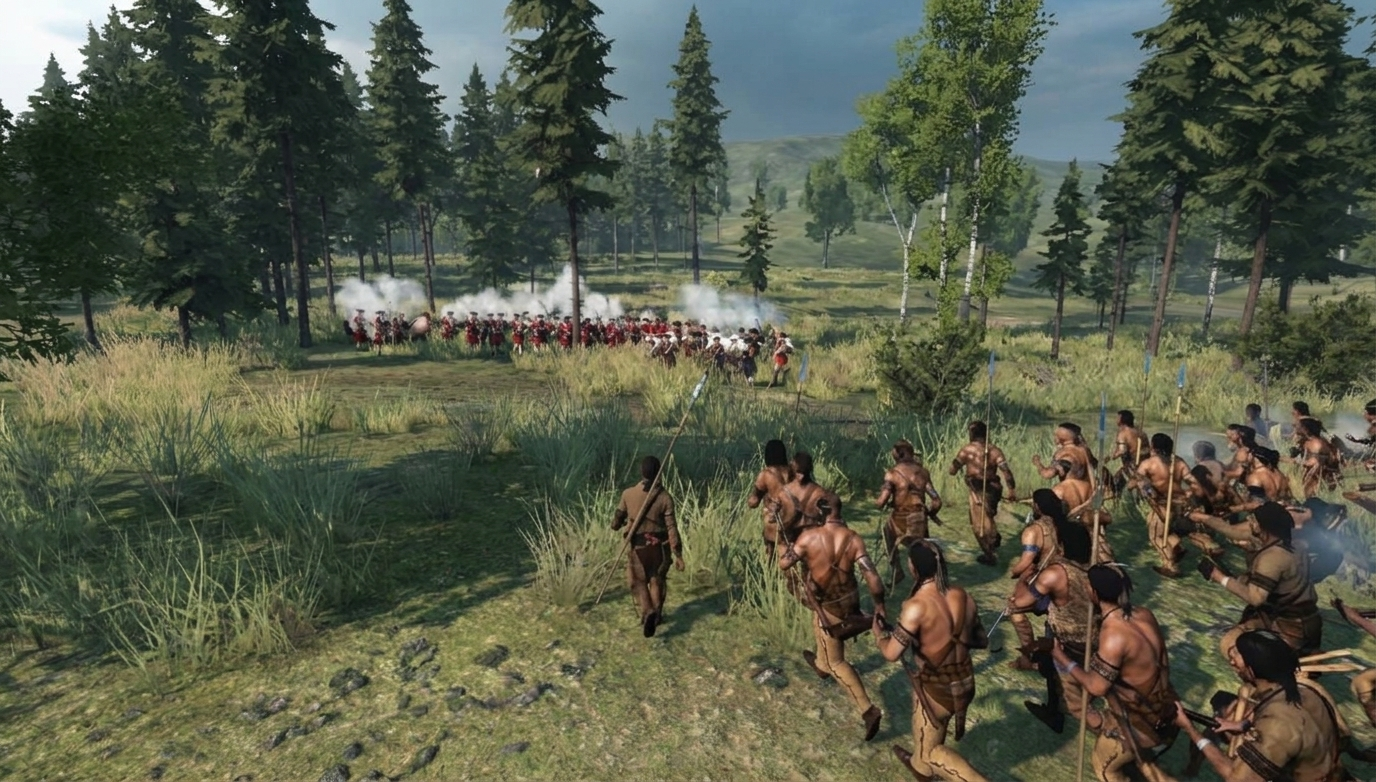 Empires of Europe Americas Indians vs redcoats battle